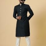 Classic Dark Green Achkan for Men | Elegant Ethnic Wear | Jaipurio